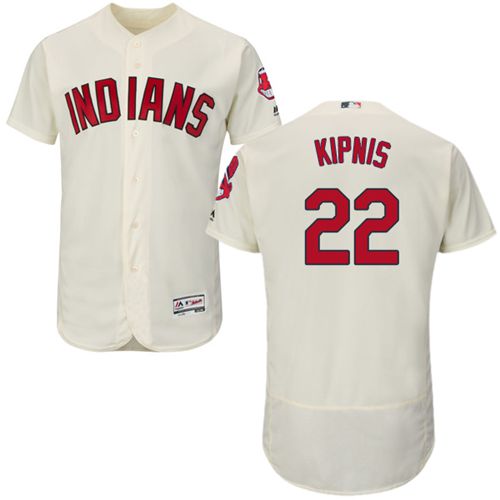 Indians #22 Jason Kipnis Cream Flexbase Authentic Collection Stitched MLB Jersey - Click Image to Close